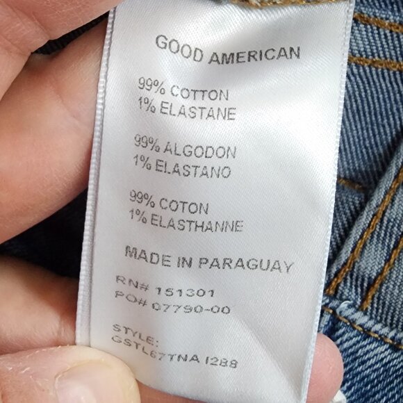 Good American Medium Wash Straight Leg Jeans Size 2/26 - Picture 10 of 16